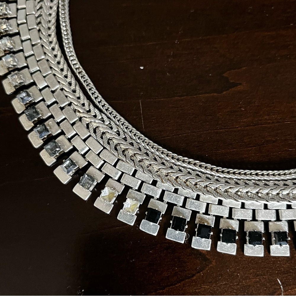 Stella & Dot Silver Electra Statement Multi-Stran… - image 4